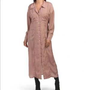 Zara long sleeve ,button front Shirt dress